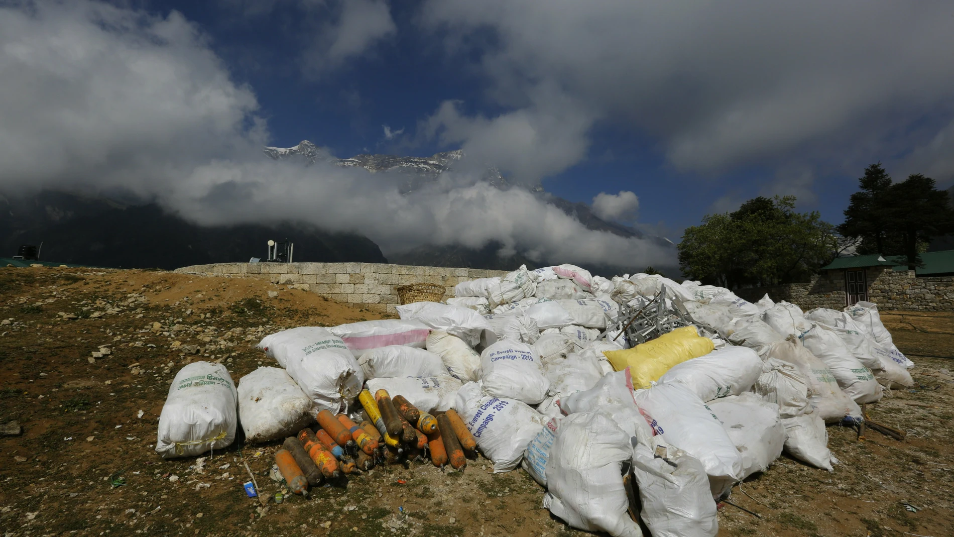 Basura en el Everest