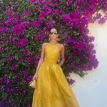 Inés Domecq con vestido de Roberto Diz.