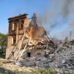 Bombardeo a la escuela de Bilohorivka