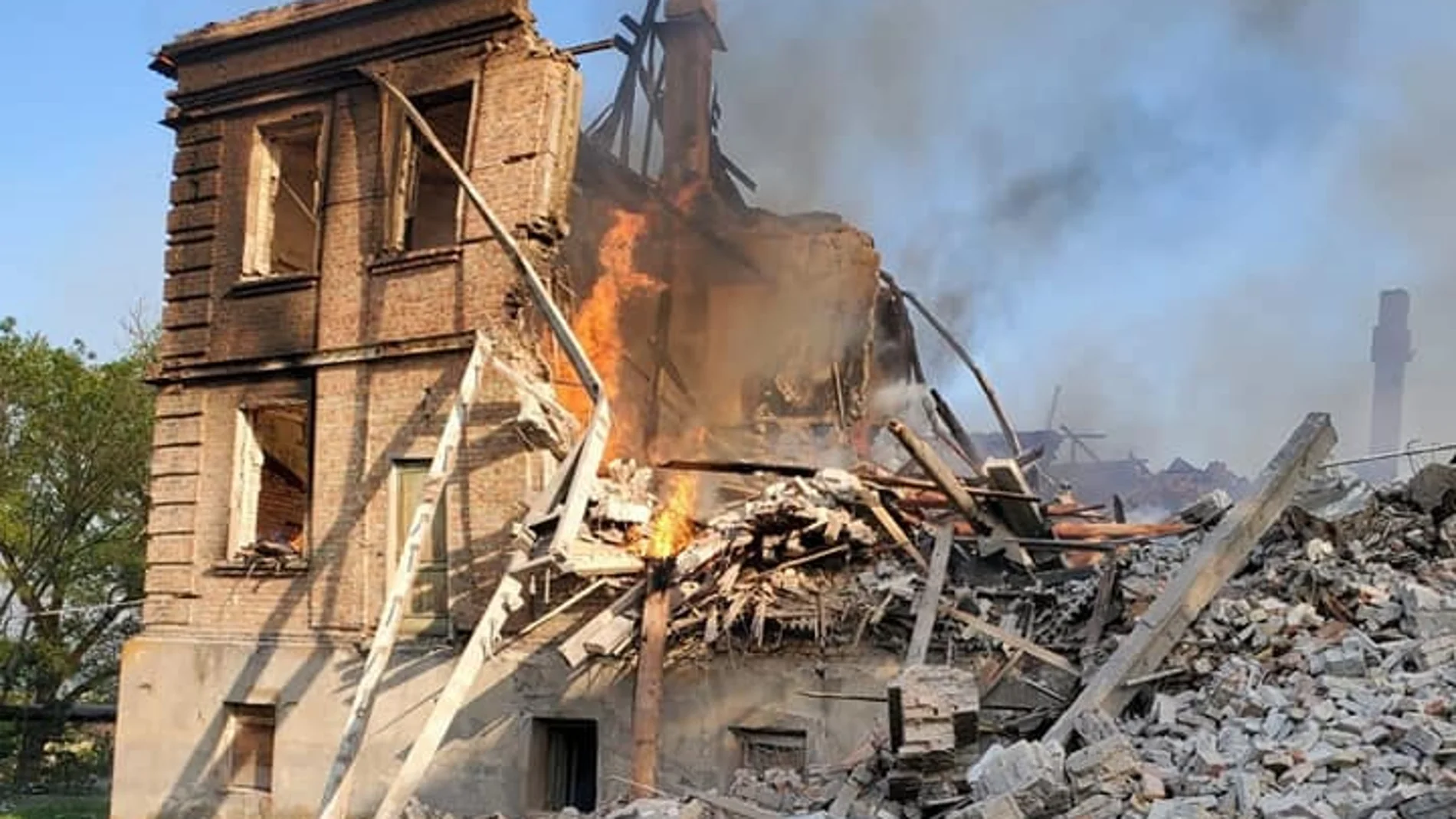 Bombardeo a la escuela de Bilohorivka