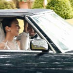 El vestido de novia de Melissa Villarreal al detalle.