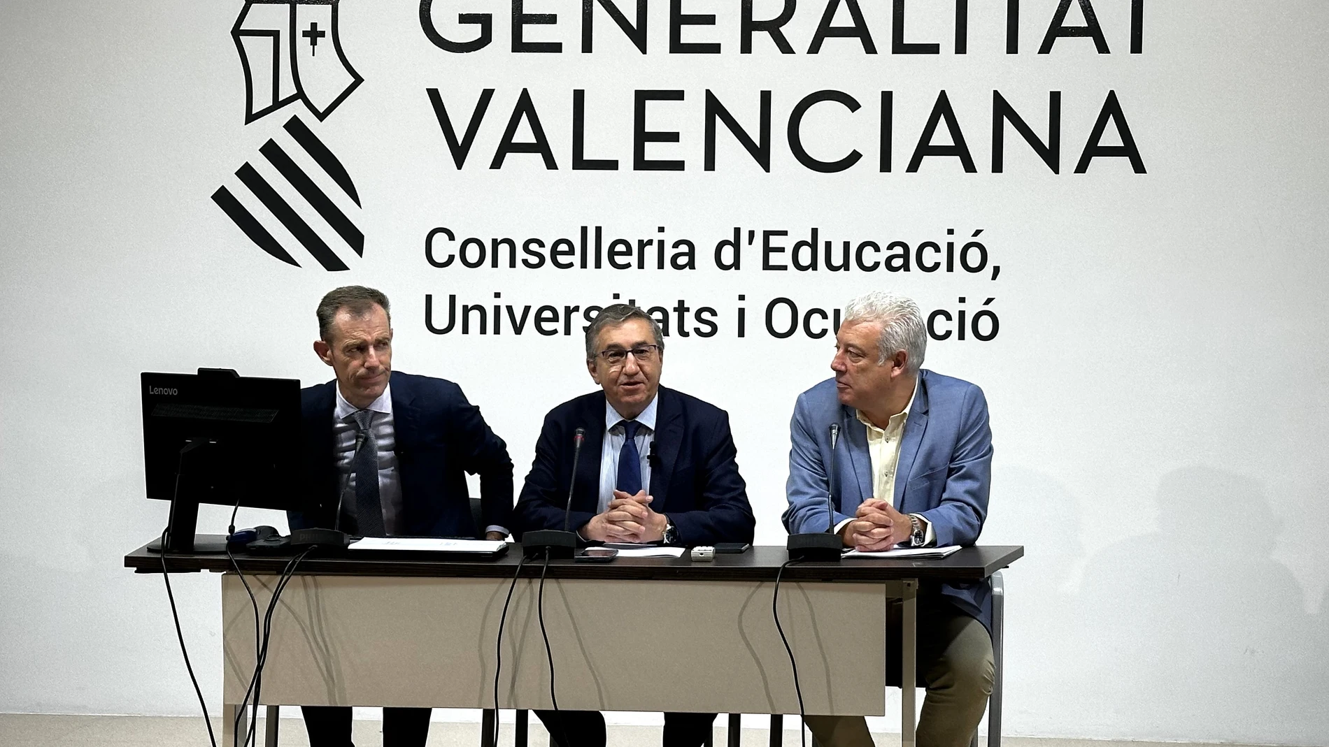 El conseller de Educación, José Antonio Rovira, ha presentado hoy el proceso de admisión