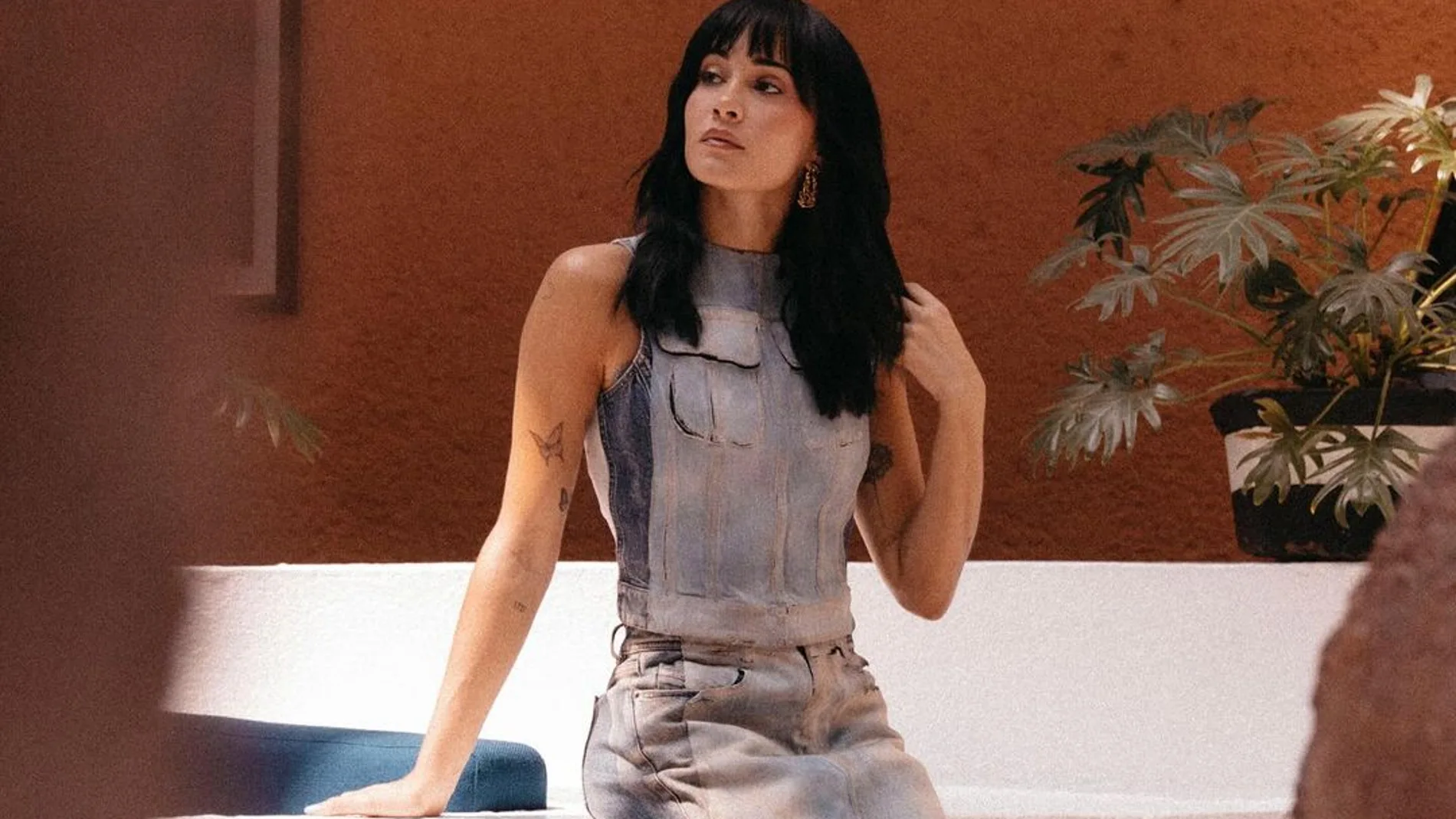 El look de Aitana en México.
