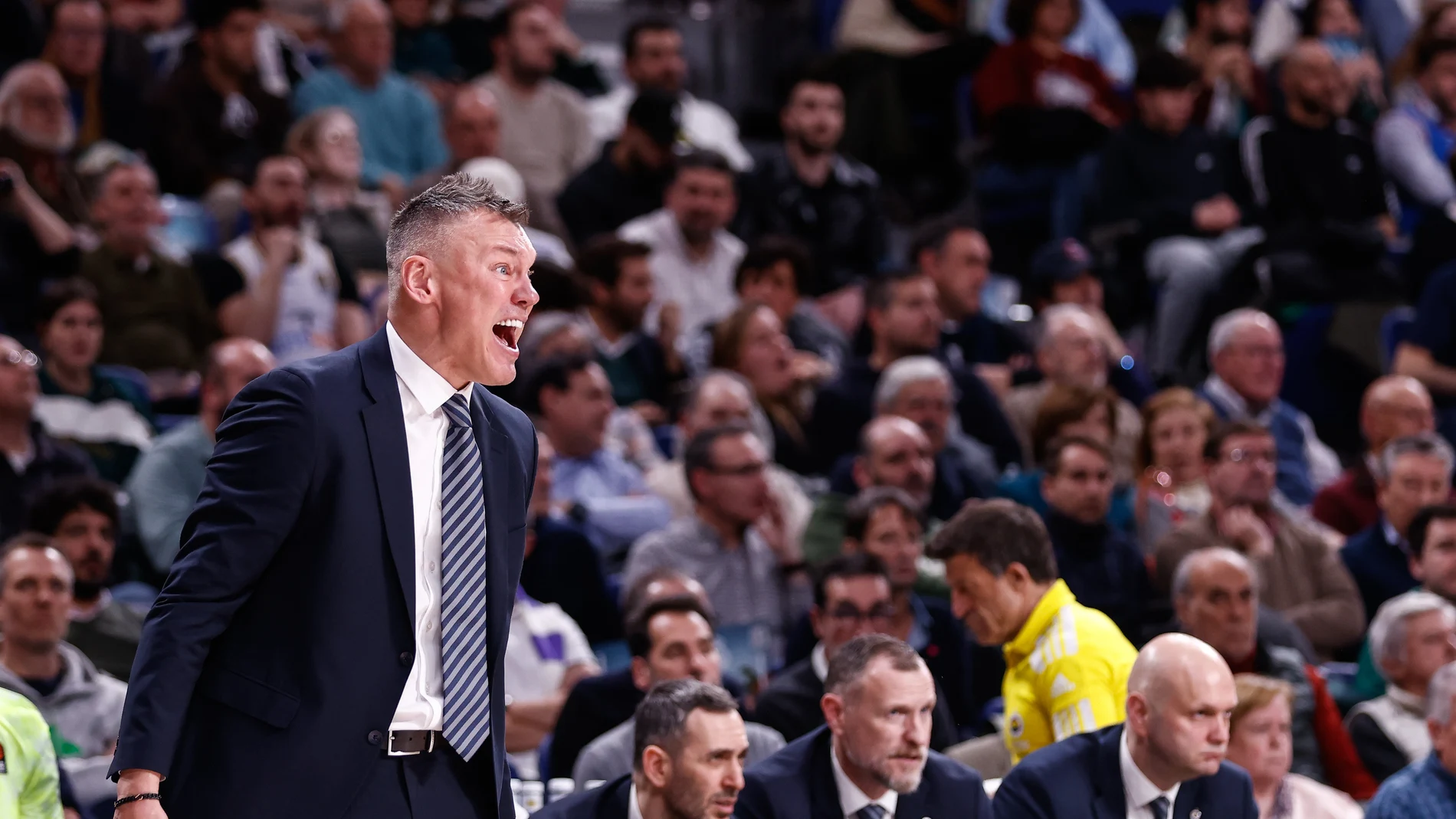 Jasikevicius, en un partido con el Fenerbahçe