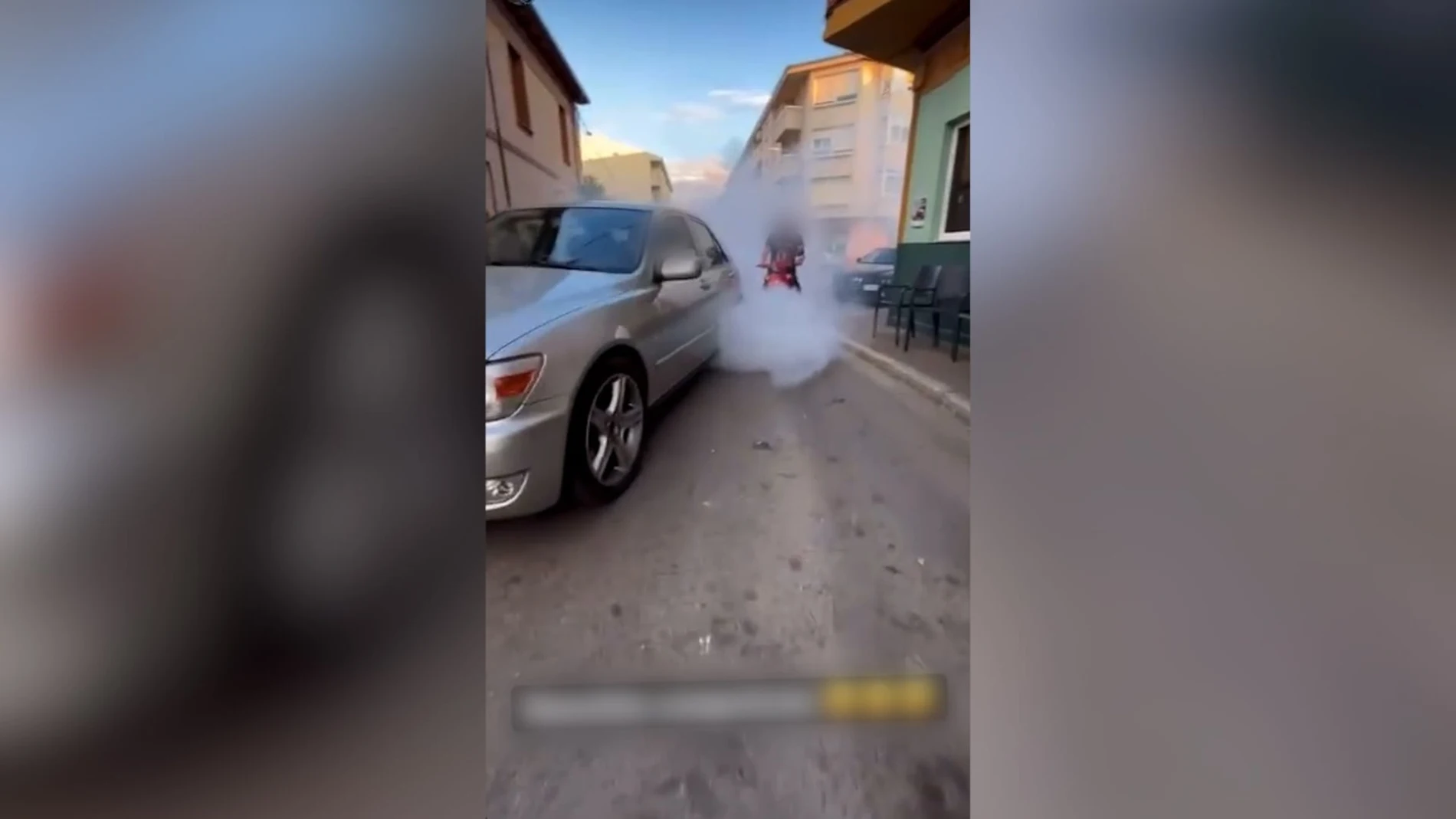 Vídeo en el que el investigado realizaba los derrapes