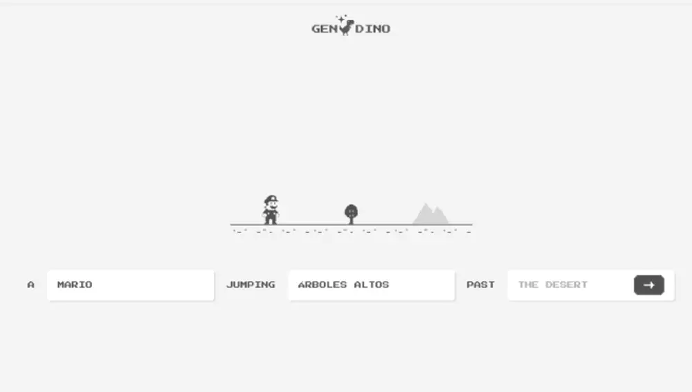 Gen Dino con Mario de personaje jugable.