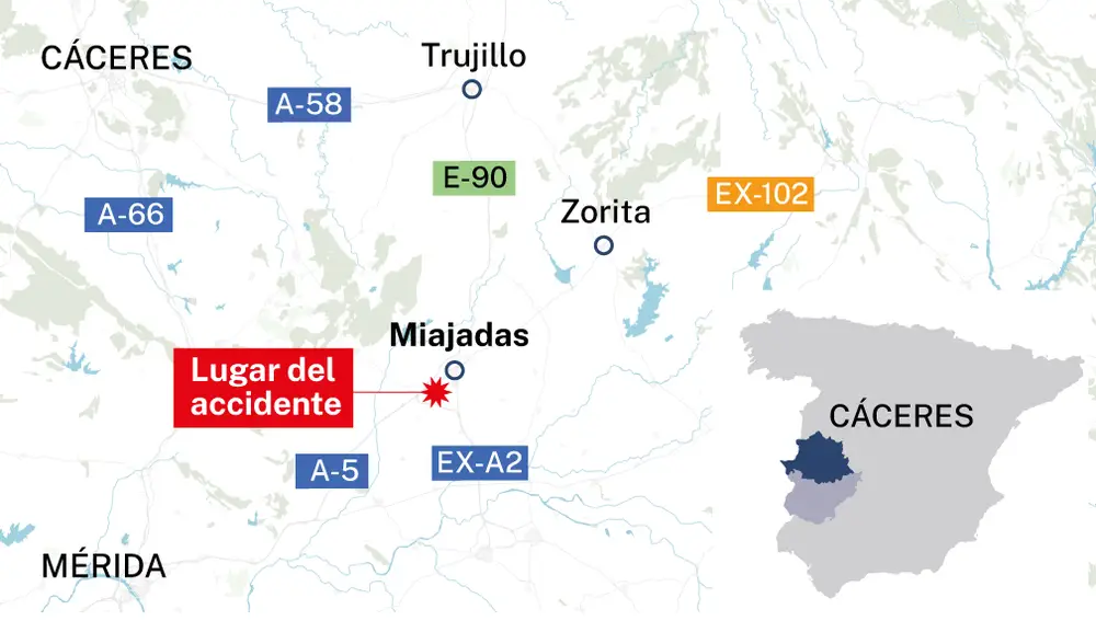 Localización del impacto