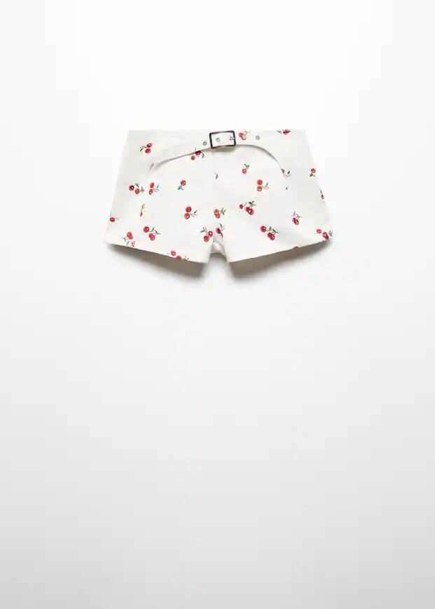 Shorts bordados estampado