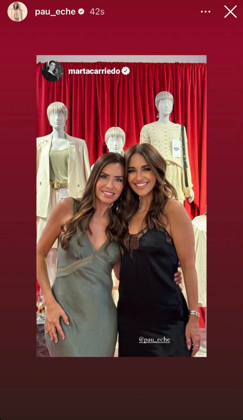 Paula Echevarría con vestido lencero.