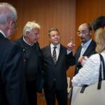 Emiliano García-Page, Felipe González y Alfonso Guerra asisten a la presentación del libro 'Una emoción política', del expresidente de Aragón Javier Lambán 