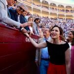 Isabel Diaz Ayuso en la Plaza de Toros Las Ventas 