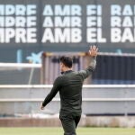 Entrenamiento del FC Barcelona Xavi Hernández