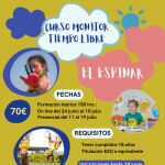 Cartel anunciador del Curso de Monitor organizado por la Diputación de Segovia