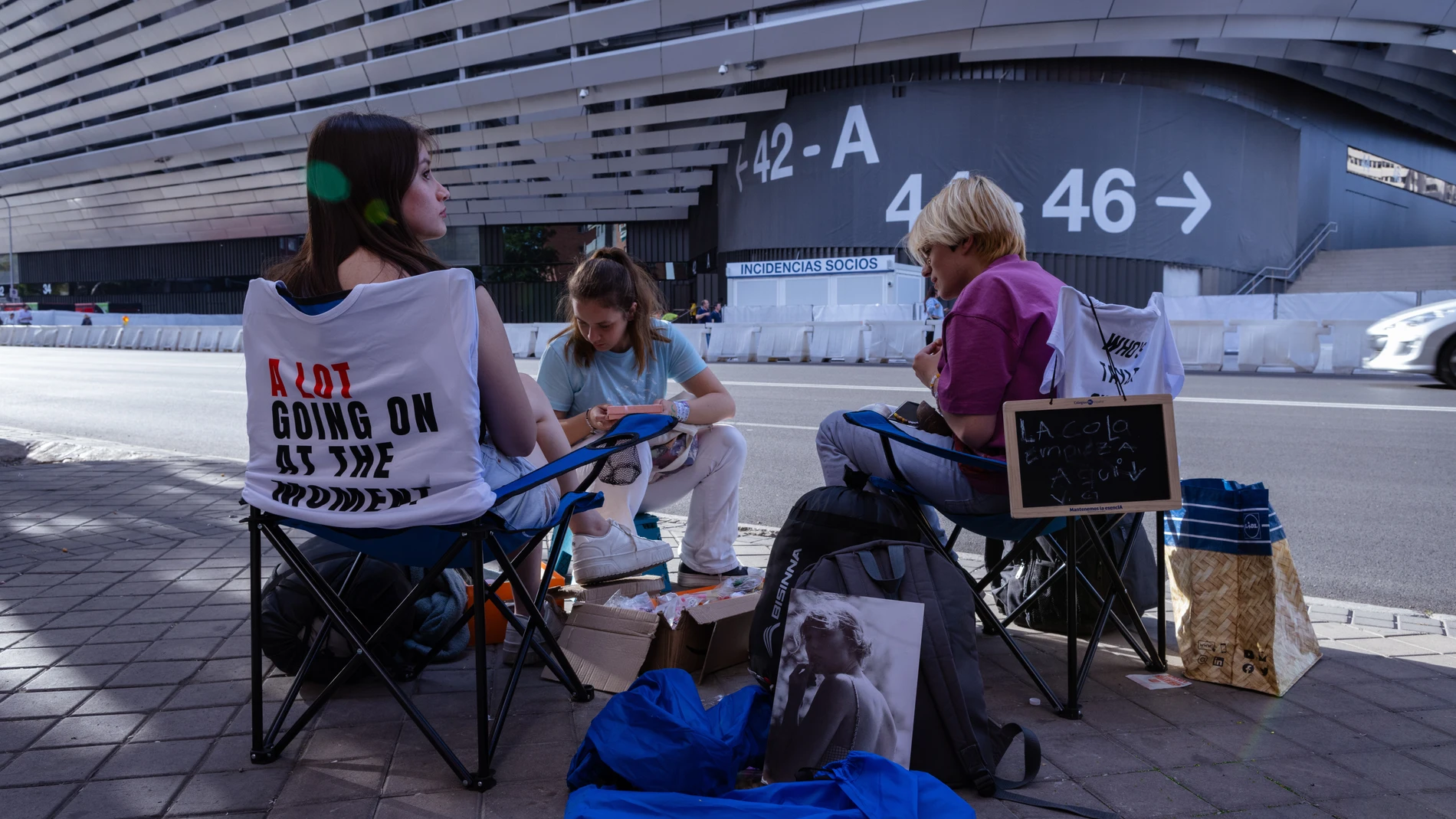 Fans de Taylor Swift en el Bernabéu. @Gonzalo Pérez Mata