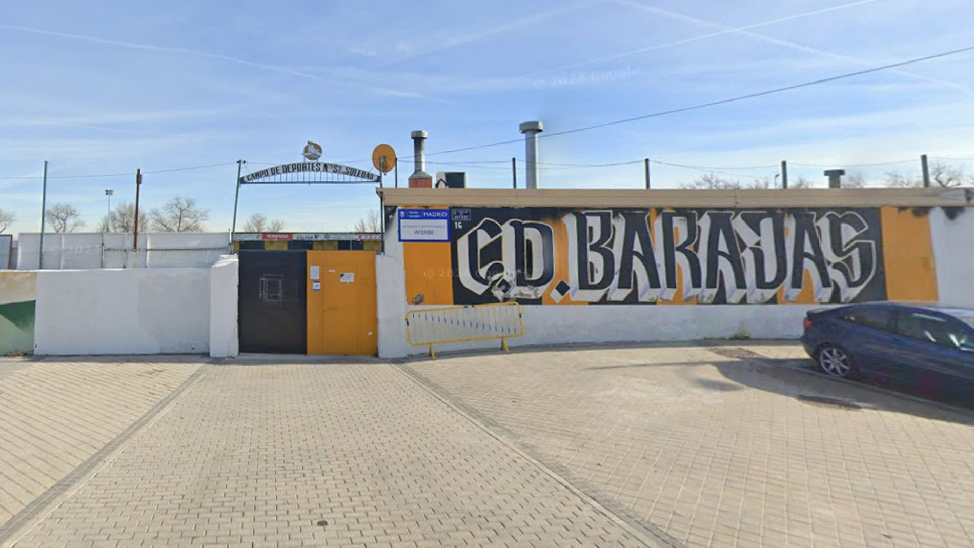 Dos heridos en un pelea entre equipos de fútbol juvenil y el público en un centro deportivo de Barajas GOOGLE MAPS 27/05/2024