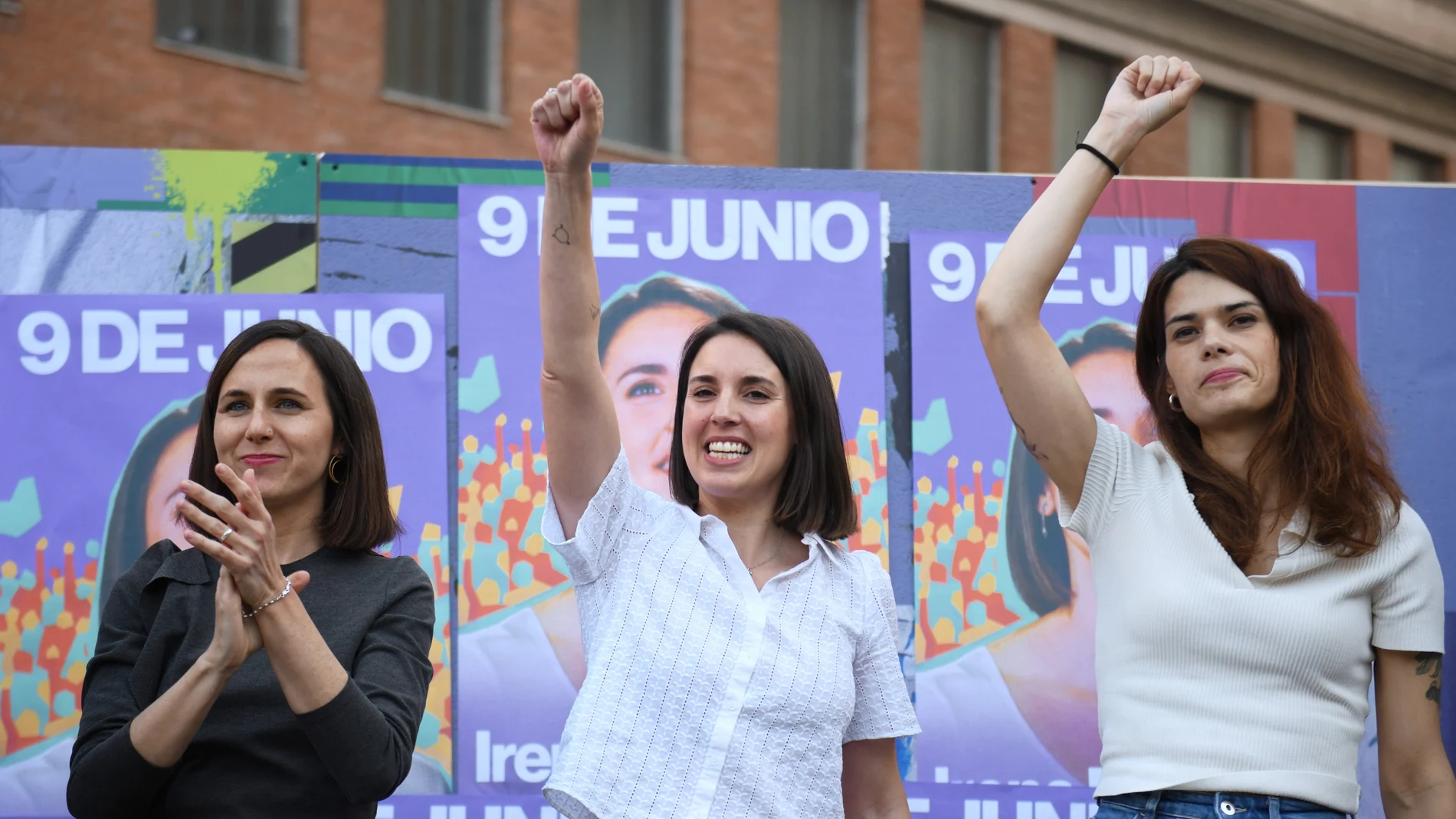 Ione Belarra, Irene Montero e Isa Serra
