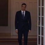 Pedro Sánchez, en el Palacio de la Moncloa