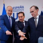 Ireland, Norway and Spain foreign ministers press conference on recognition of Palestinian statehood