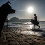 Vista de la playa de Ondarreta de San Sebastián