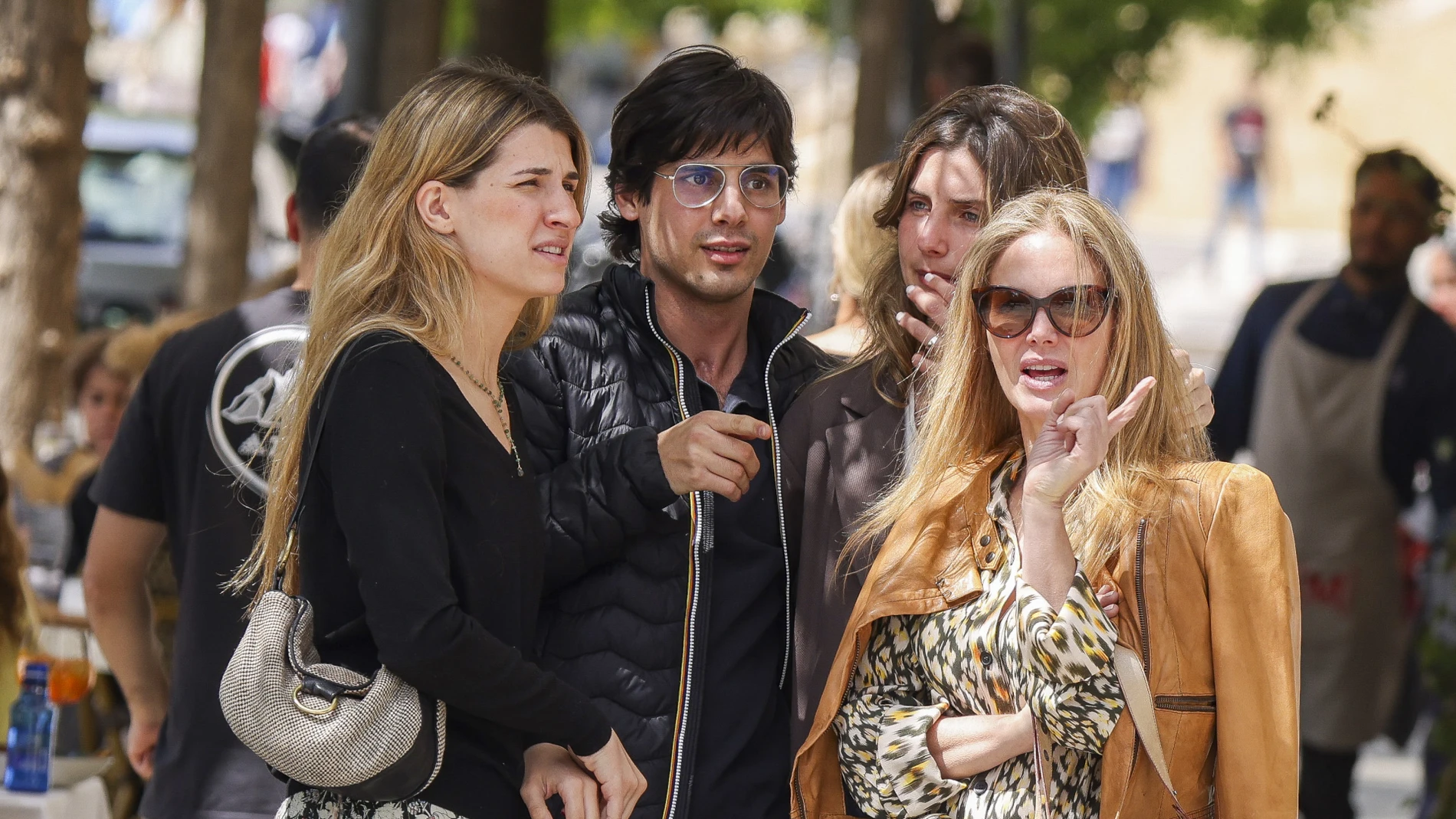 Genoveva Casanova junto a su hija en Madrid.