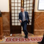 Pedro Sánchez en el pleno del Congreso