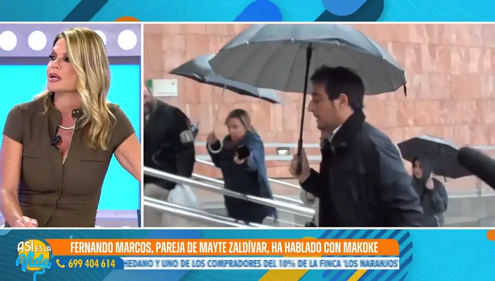 Makoke lee el mensaje de Fernando Marcos