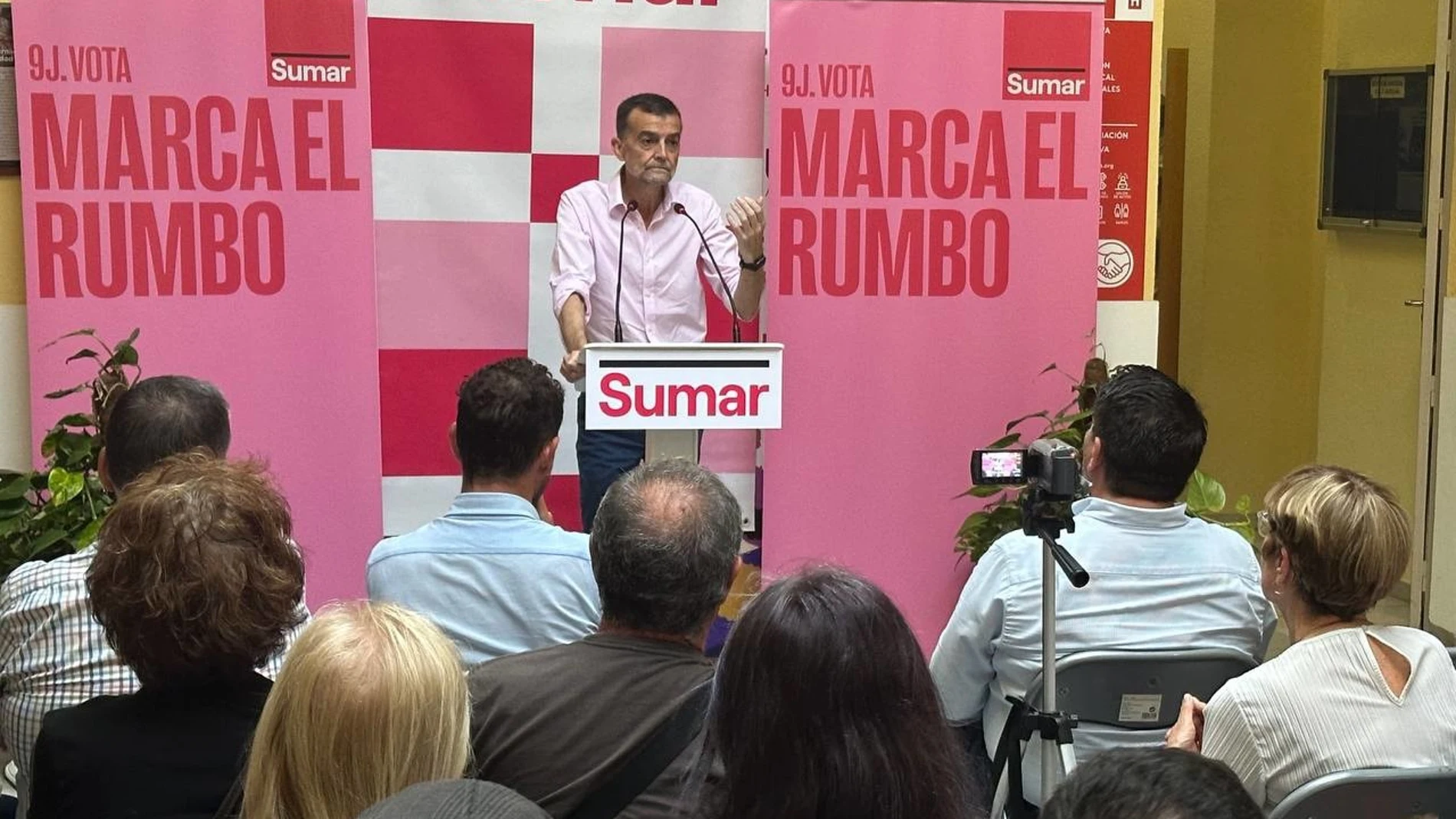 El coordinador general de Izquierda Unida, Antonio Maíllo, durante su intervención. SUMAR 29/05/2024