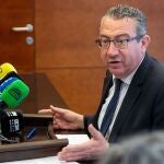 El alcalde de Benidorm, Toni Pérez, ha comparecido hoy ante los medios de comunicación 