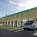 Punto de recarga de Iberdrola de vehículos eléctricos 