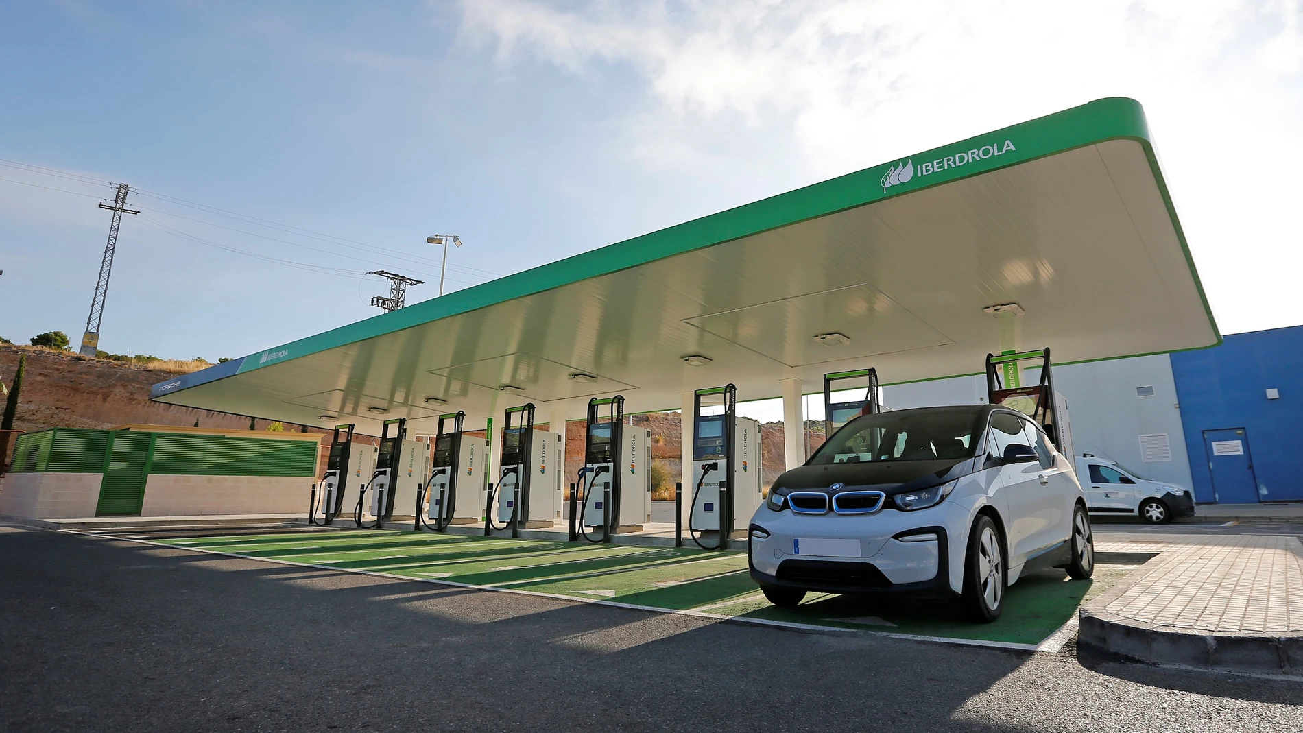 Punto de recarga de Iberdrola de vehículos eléctricos