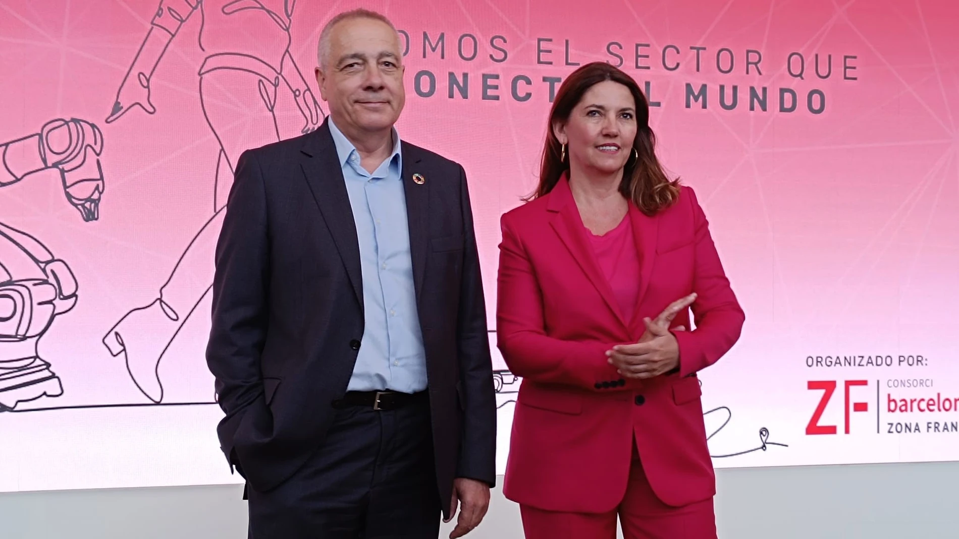 Navarro y Sorigué en la presentación del SIL Barcelona 2024, en el DFactory EUROPA PRESS 30/05/2024