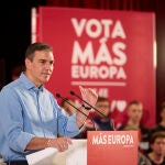 Pedro Sánchez participa en un mitin del PSE en Vizcaya de cara a las elecciones europeas