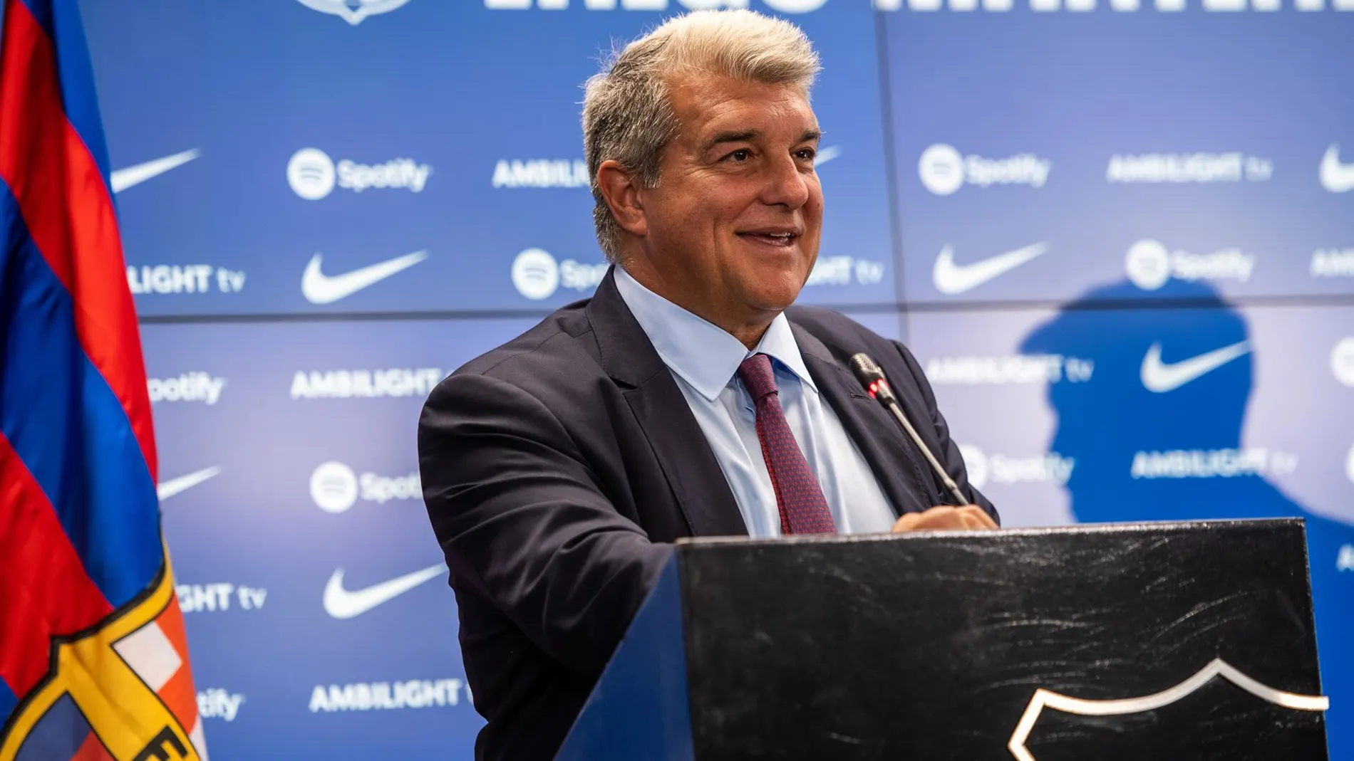 Joan Laporta, presidente del Fútbol Club Barcelona