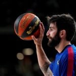 Ricky Rubio, antes del tercer partido ante el Real Madrid