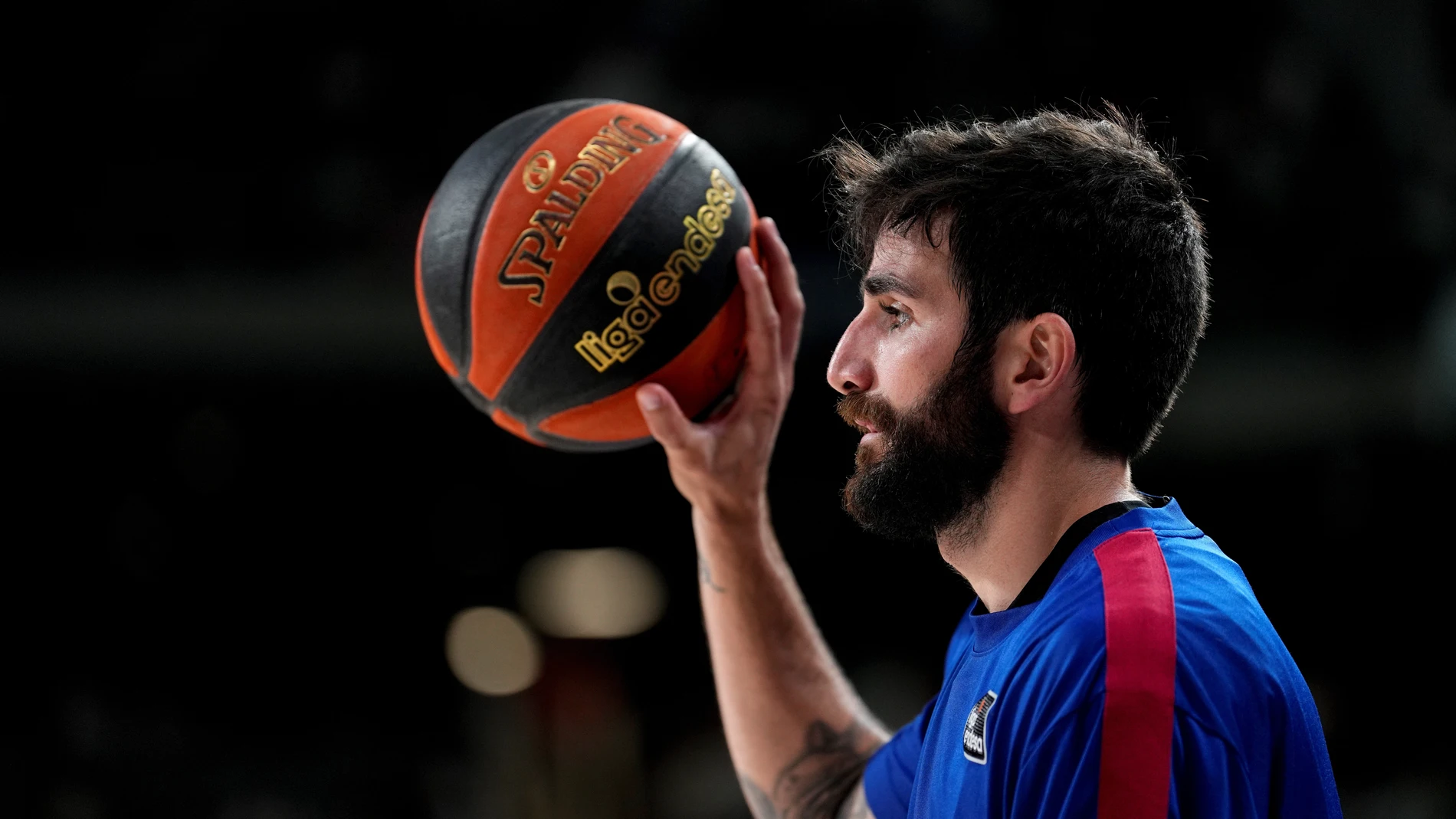 Ricky Rubio, antes del tercer partido ante el Real Madrid