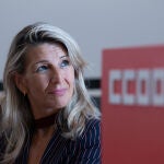 AV.- 9J.- Yolanda Díaz afirma que la OPA del BBVA al Sabadell es "un factor de riesgo" para España