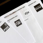 Papeletas electorales para las elecciones europeas del 9-J