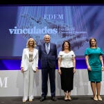 En la imagen, Cristina Garmendia, Juan Roig, Hortensia Roig y Elena Fernández.