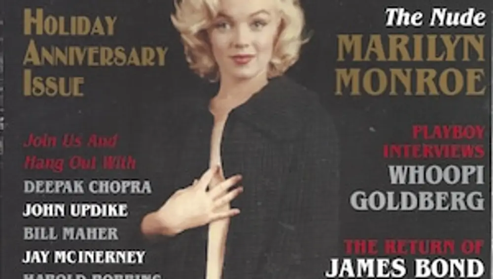 Una de las portadas de Playboy protagonizada por Marilyn