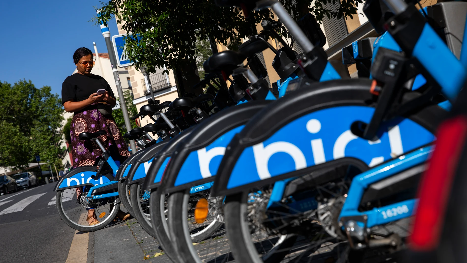 Bicimad, servicio municipal de alquiler de bicicletas en Madrid.