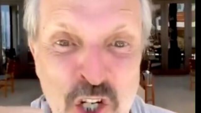 Miguel Bosé ha celebrado la victoria del Real Madrid en la Champions