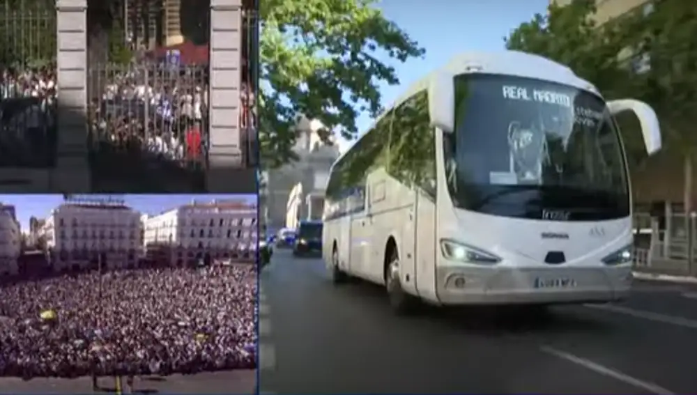 El bus se dirige a la Almudena