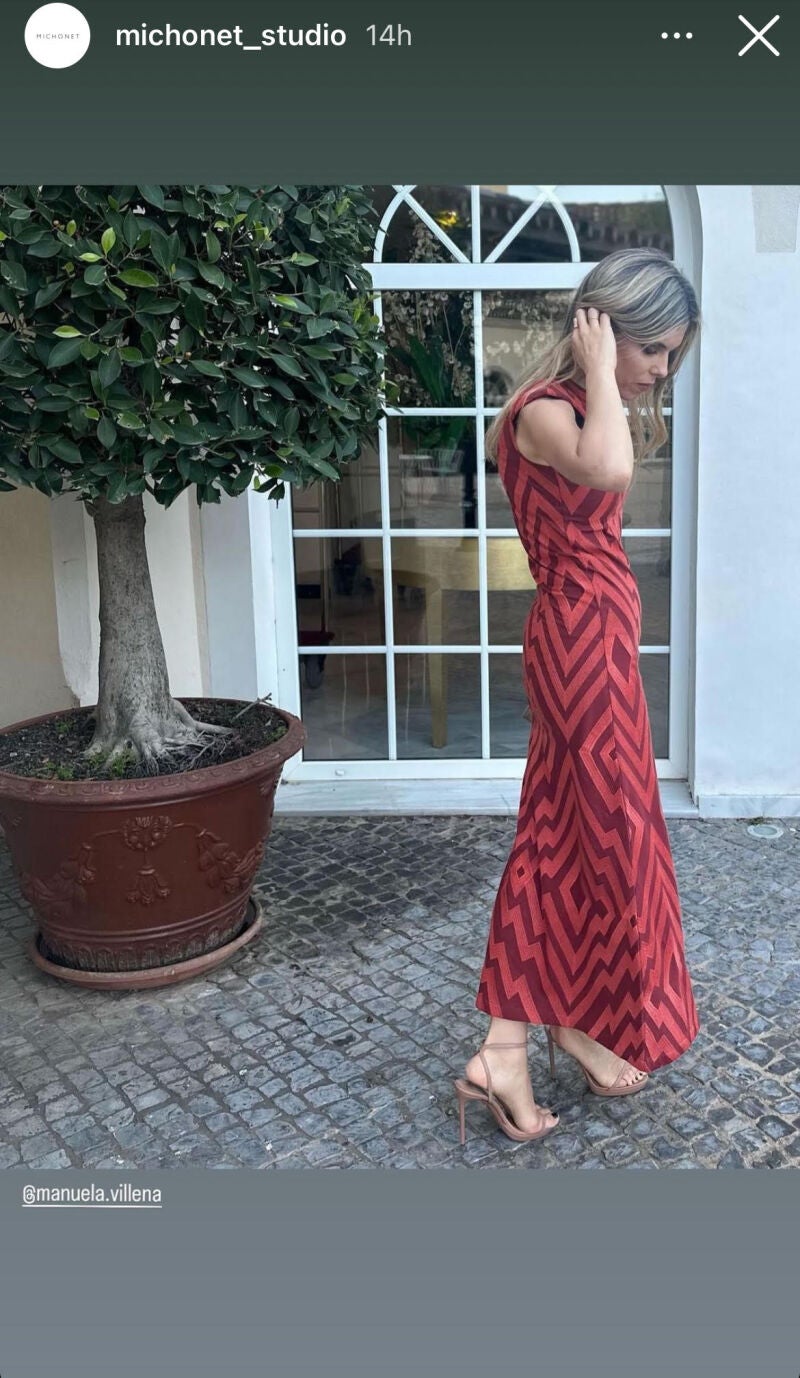 El look de Manuela Villena.