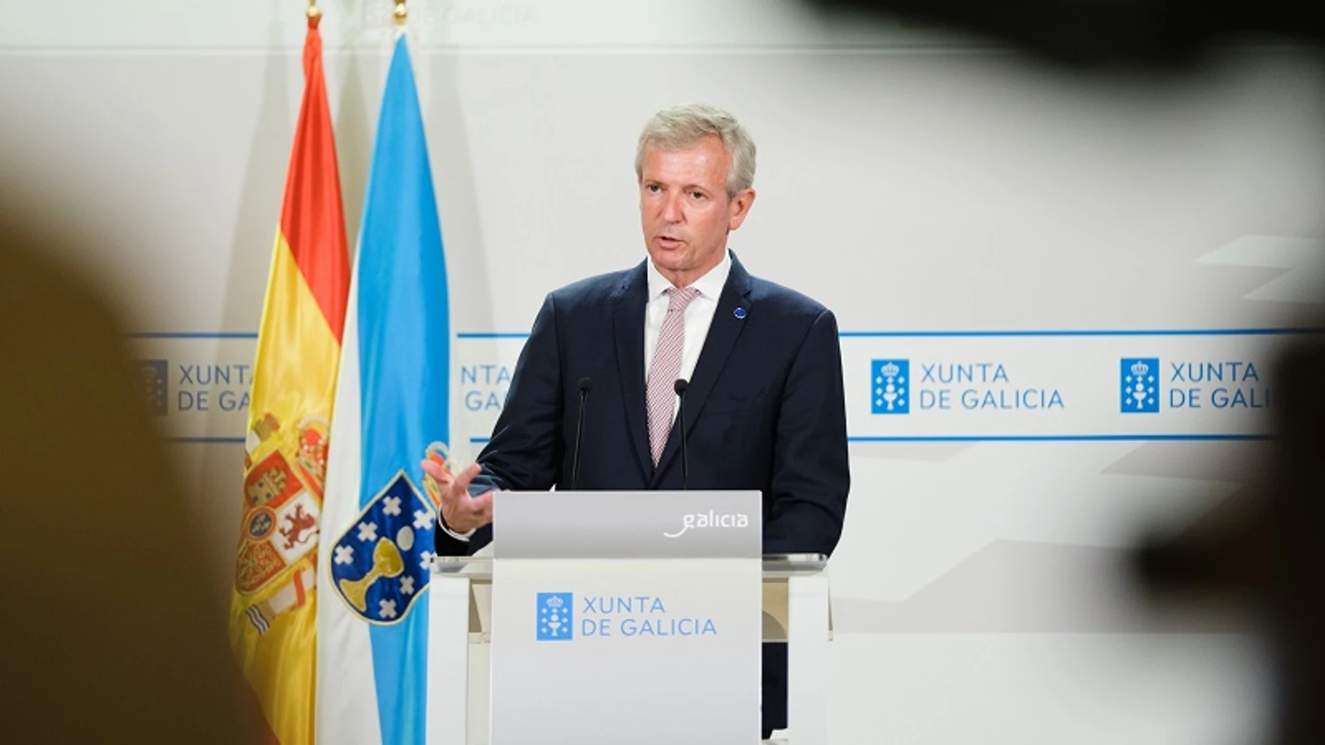 Rueda, hoy, en su comparecencia ante los medios.