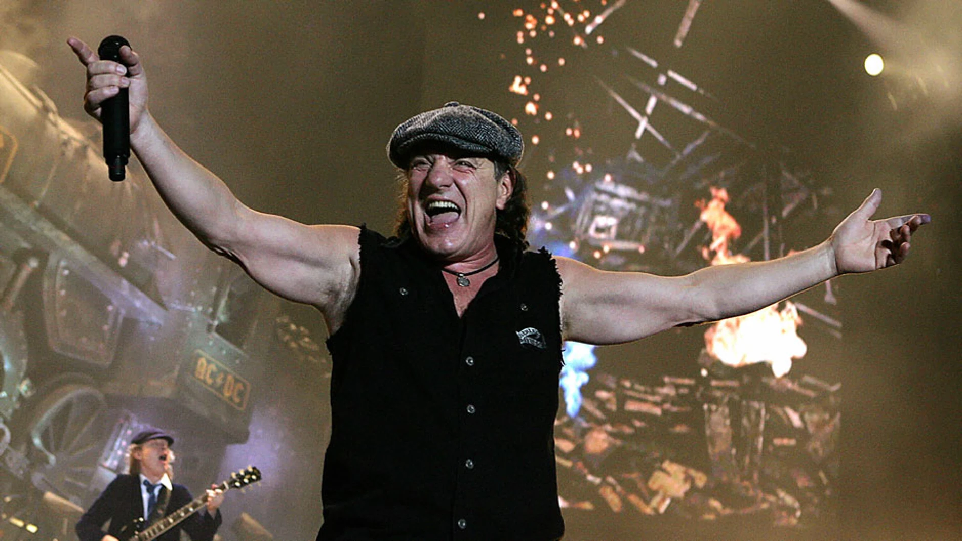 El vocalista de AC/DC Brian Johnson