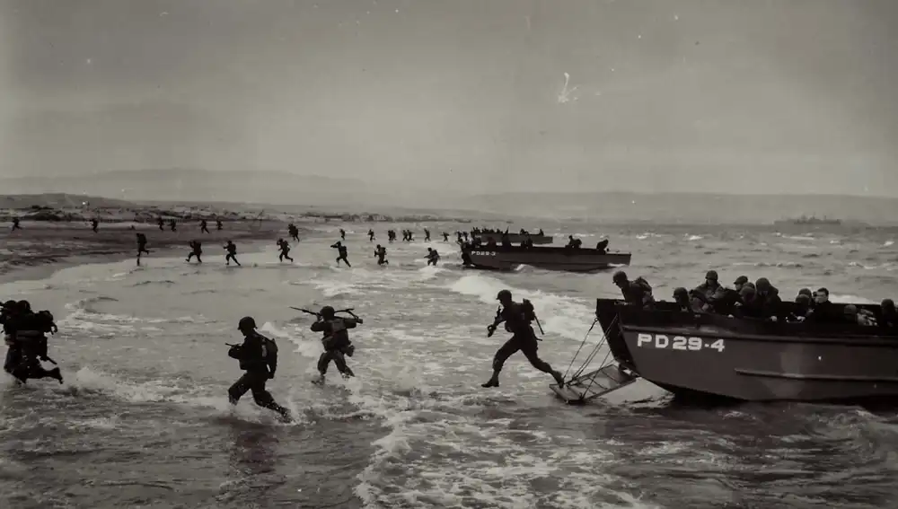 Imagen del Desembarco de Normandía