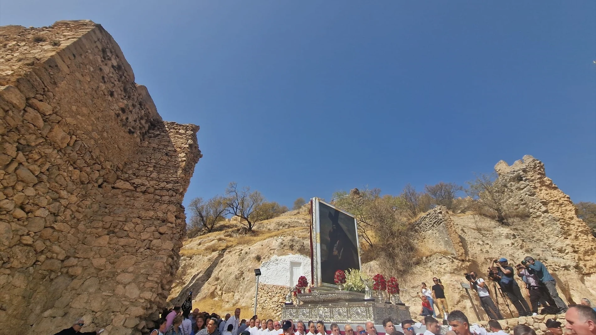 Procesión del Cristo del Paño en Moclin