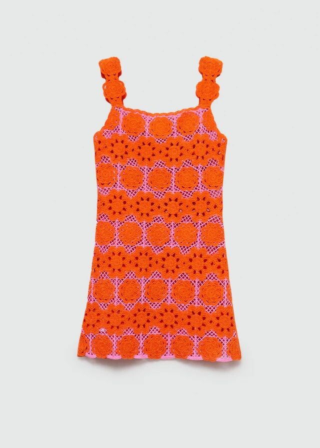 Vestido crochet flores