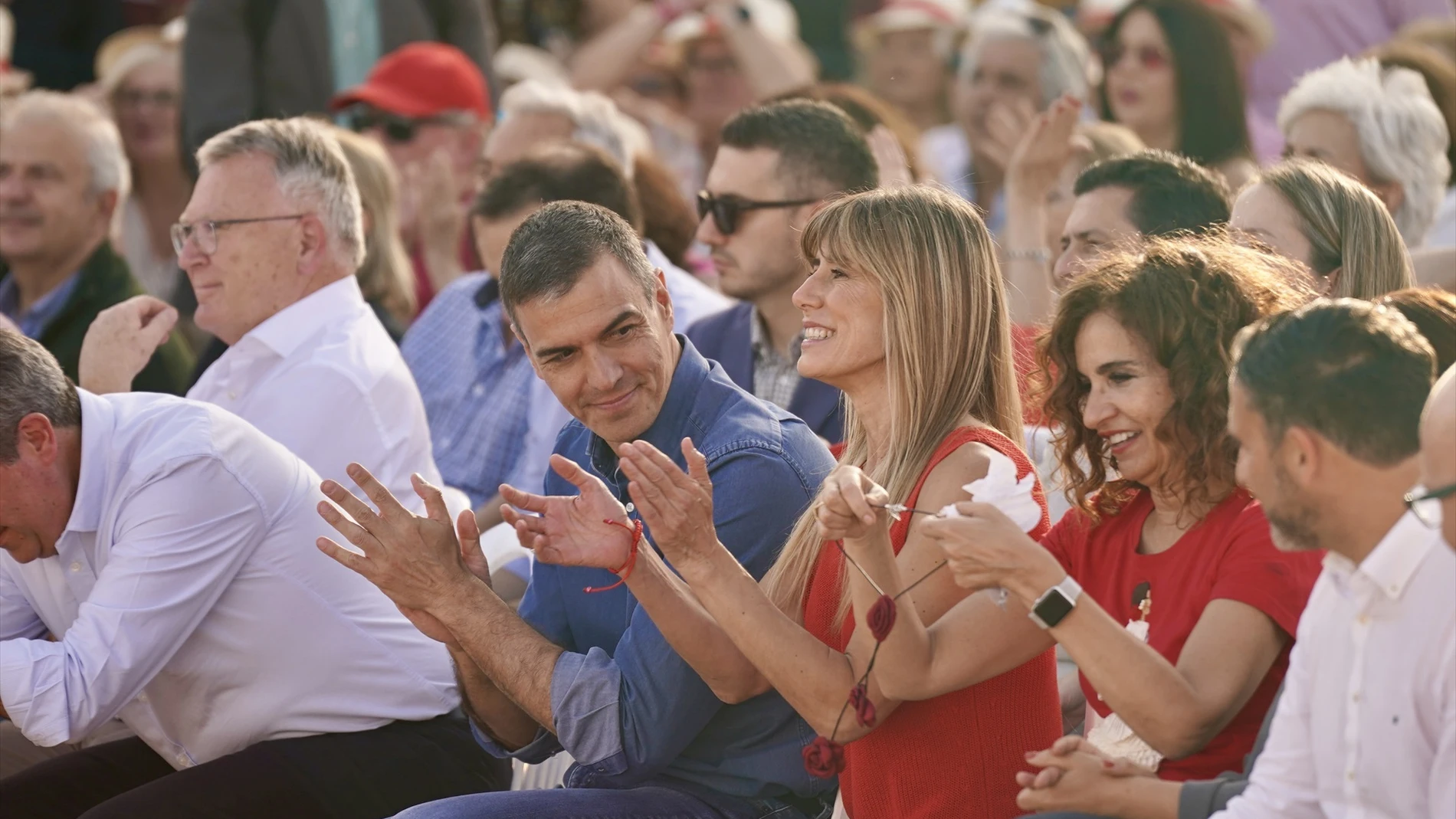 Pedro Sánchez y Begoña Gómez, en Benalmádena