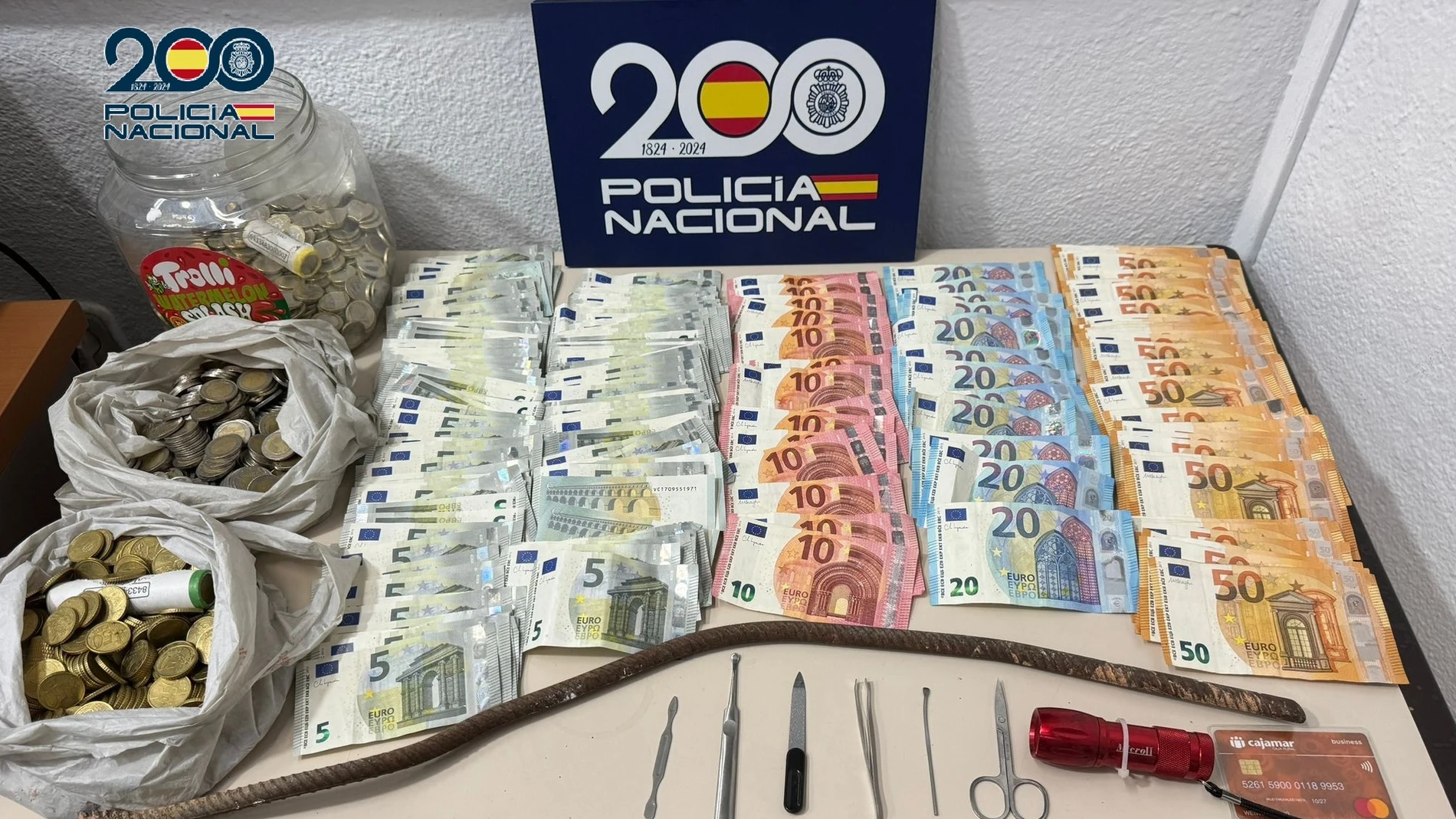 Detenido un varón con 4.300 euros que acababa de robar de un local de Alcantarilla POLICÍA NACIONAL DE MURCIA 07/06/2024